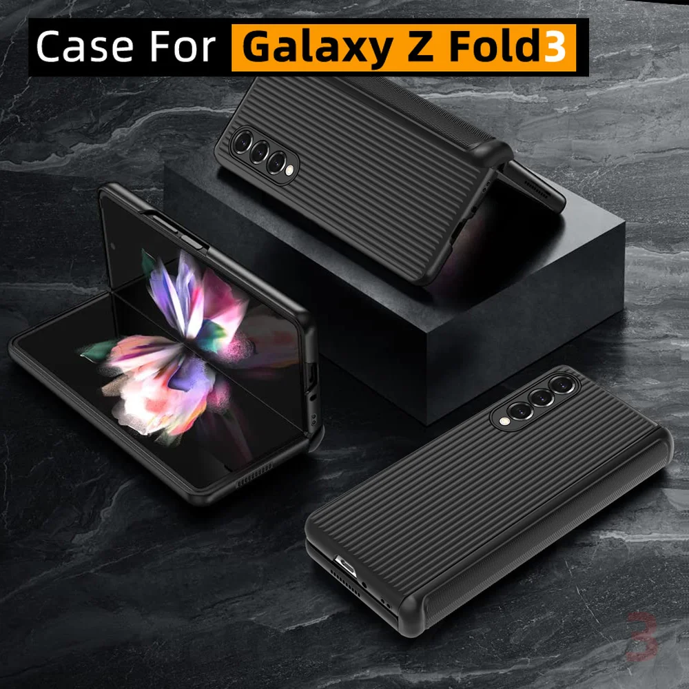 

Case for Samsung Galaxy Z Fold3 5G, Support Wireless Charging, with Front Screen Protector, with Hinge Protection