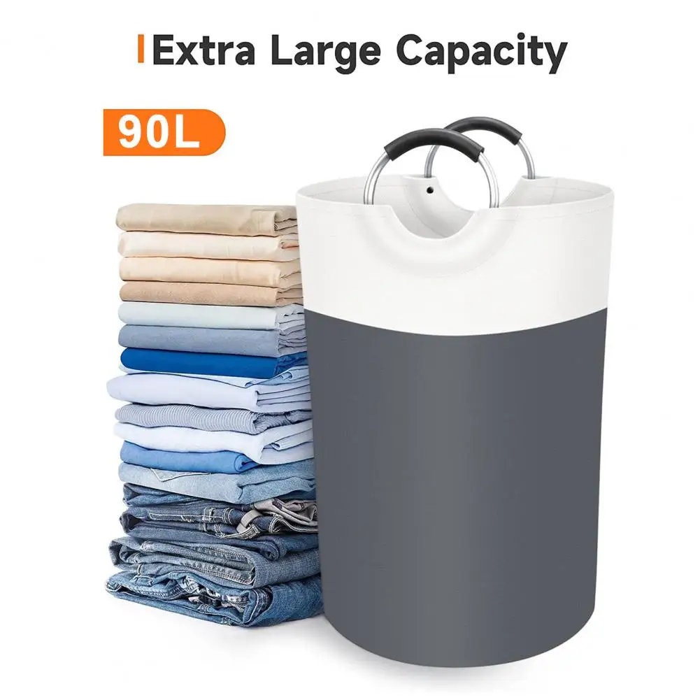 

Прочная и аккуратная износостойкая Водонепроницаемая корзина для белья с защитой из пены и алюминиевыми ручками, товары для дома