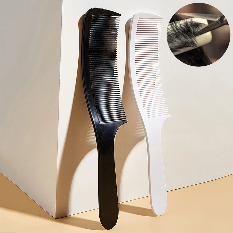 

1PCS Curved Shaver Hair Clipper Cutting Comb Barber Flat Top Comb Anti-static Salon Cutting Comb Hairdressing Brush