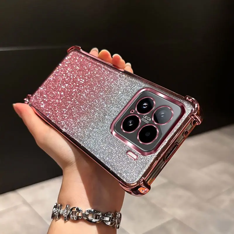 Фото Чехол для Xiaomi 17T Pro / Xiaomi 17T / Xiaomi 17T Pro, градиентный, блестящий, силиконовый, противоударный чехол-накладка №2