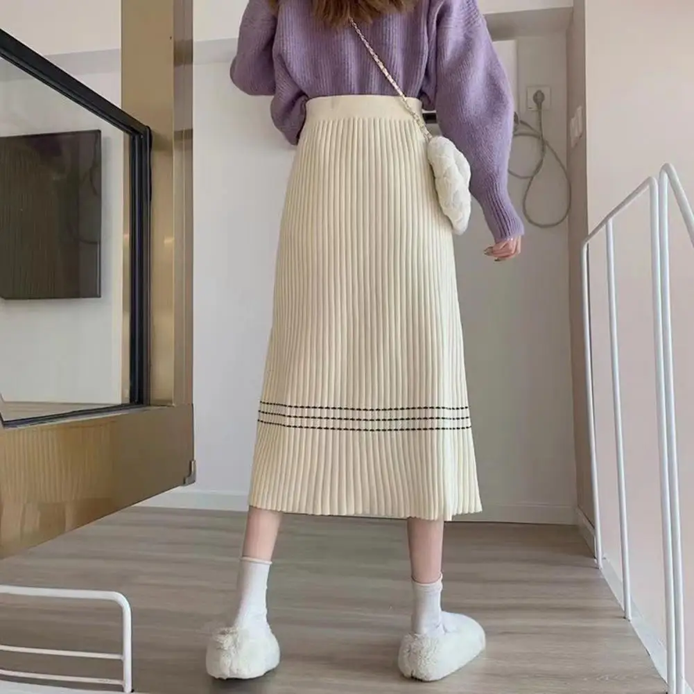 

Trendy Autumn Skirt Loose Soft Women Winter Skirt Stretchy Winter Skirt