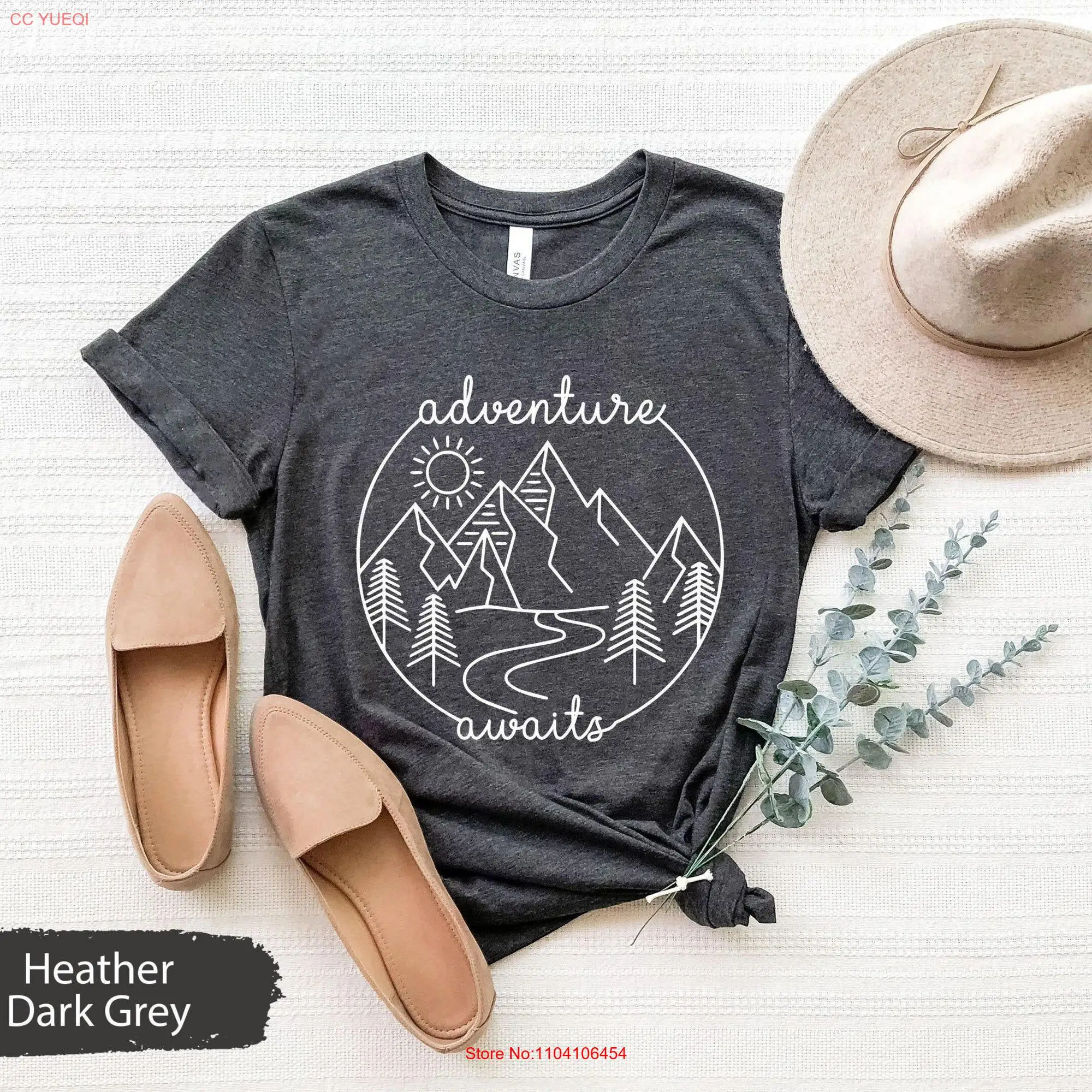 Футболка с длинным или коротким рукавом принтом Приключения