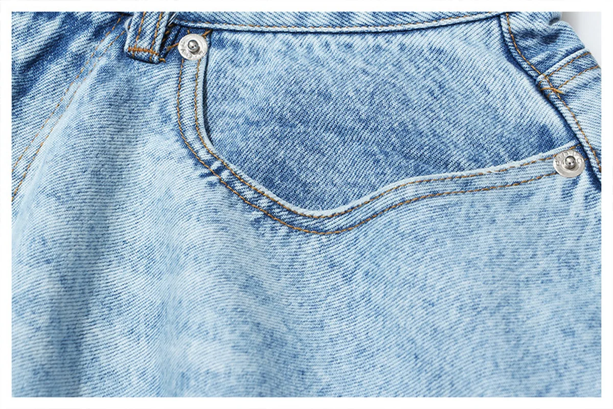 Sexy Ruffle Denim Shorts Washed Pockets Zippers Shorts High Waist Female Bottoms Y2k 2023 New Spring Summer Fashion Blue Shorts