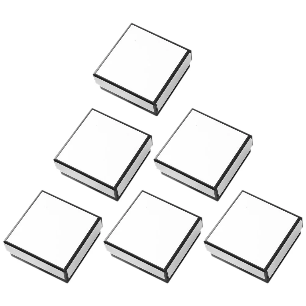 

6Pcs Jewelry Packaging Box with Lid Jewelry Ring Earring Organizer Holder for Necklace