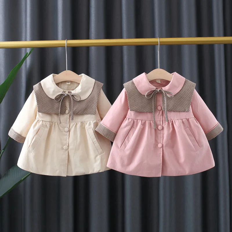 

Girls Outerwear Clothing Spring Autumn Children's Fashion Cotton Windbreaker Coats For Baby Kids Jackets Outfits Toddler 2 3 4Y