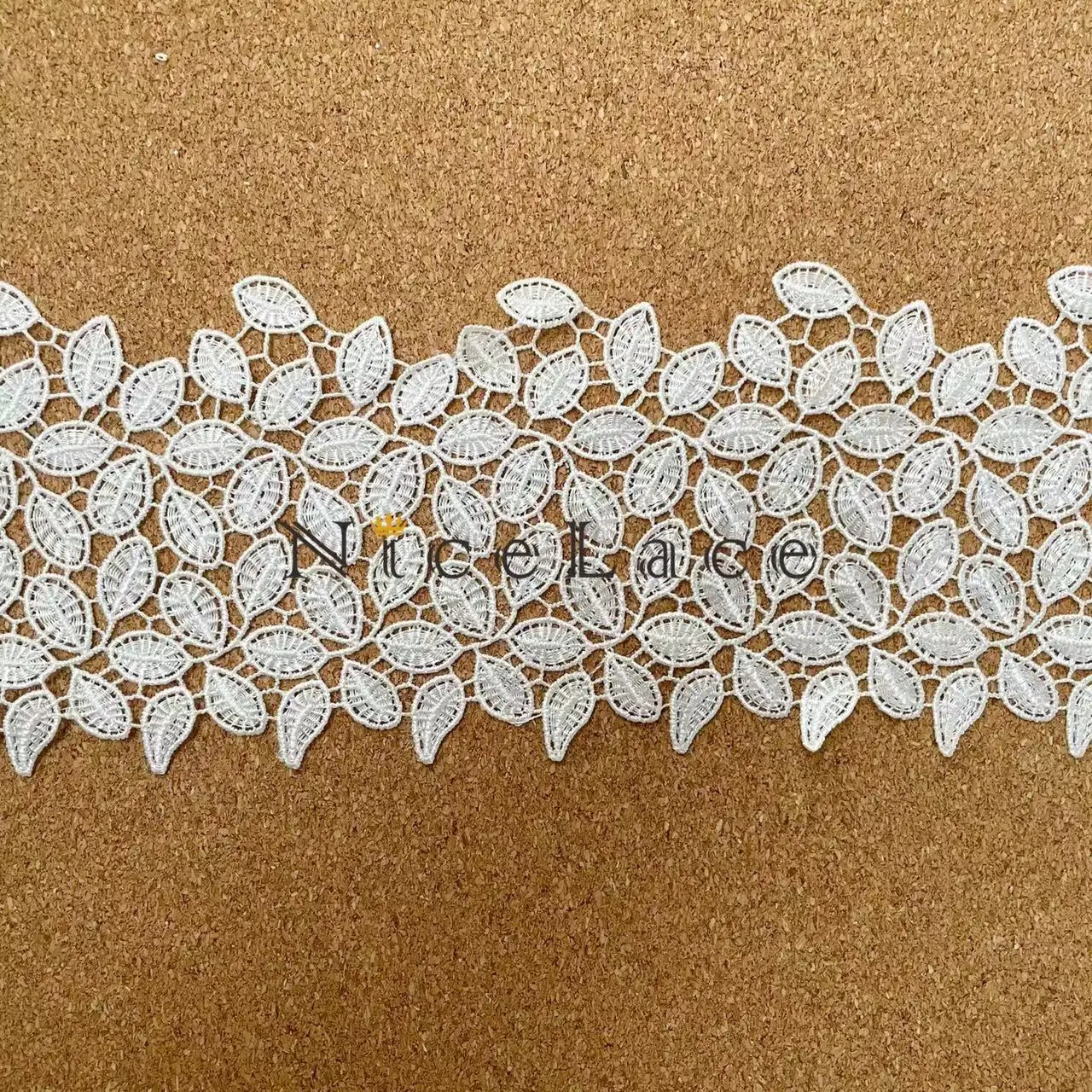 1 ярд готовая к отправке удивительная белая вышитая кружевная окантовка