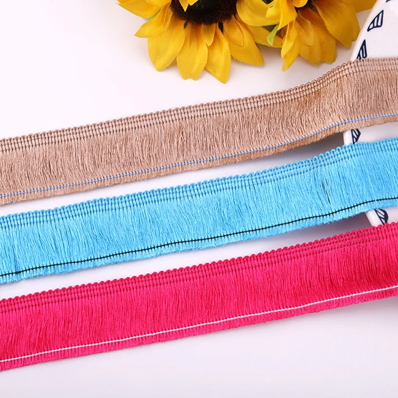 

1/2 Yards Color Polyester 3CM Width Tassel Lace Trim Supplies DIY Sewing Items Wedding Decorate Lace Fabric Clothing Accessories