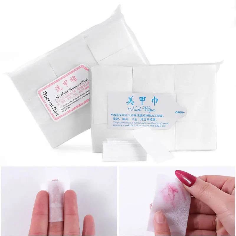 

Nail Polish Magic Remover Lint Free Cotton Wipes UV Gel Polish Removing Cleaner Paper Pads Nail Art Cleaning Manicure Tools Tips
