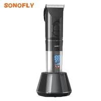 sonofly yueli chargeable hair clipper lcd liquid crystal panel hair trimmer machine washable 5 speed adjustment barber hr 312