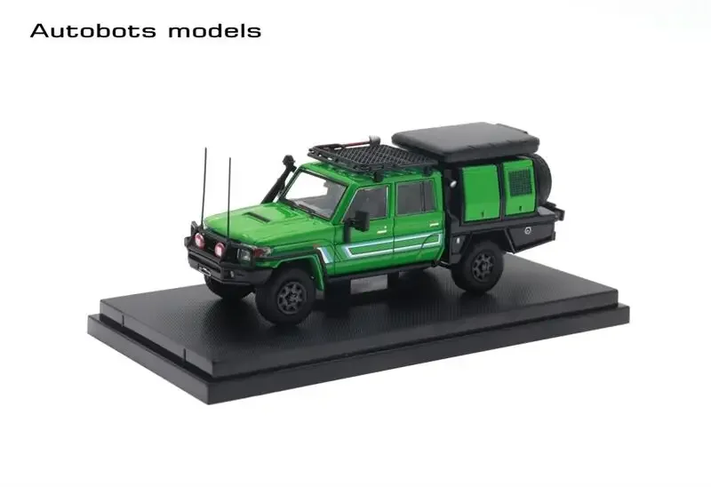 Autobot модели 1:64 Land Cruiser LC79 пикап с двойной кабиной зеленая Livery литая модель