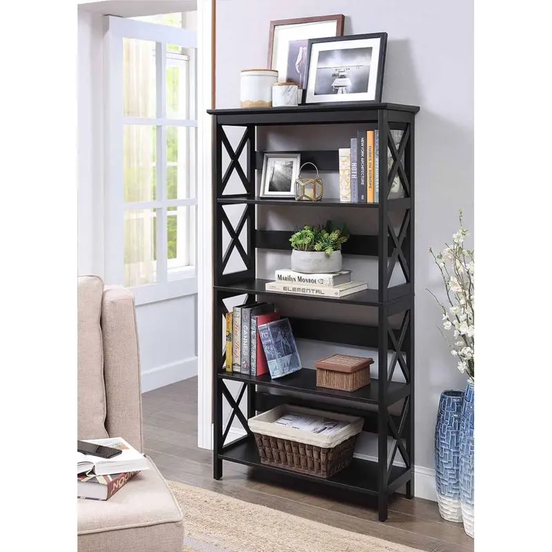 

Oxford 5 Tier Bookcase, Black