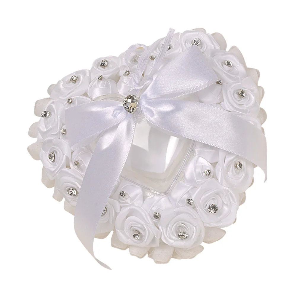 

Держатель для кольца, Свадебная коробка, чехол для хранения ювелирных изделий, подставка под кружевную подушку