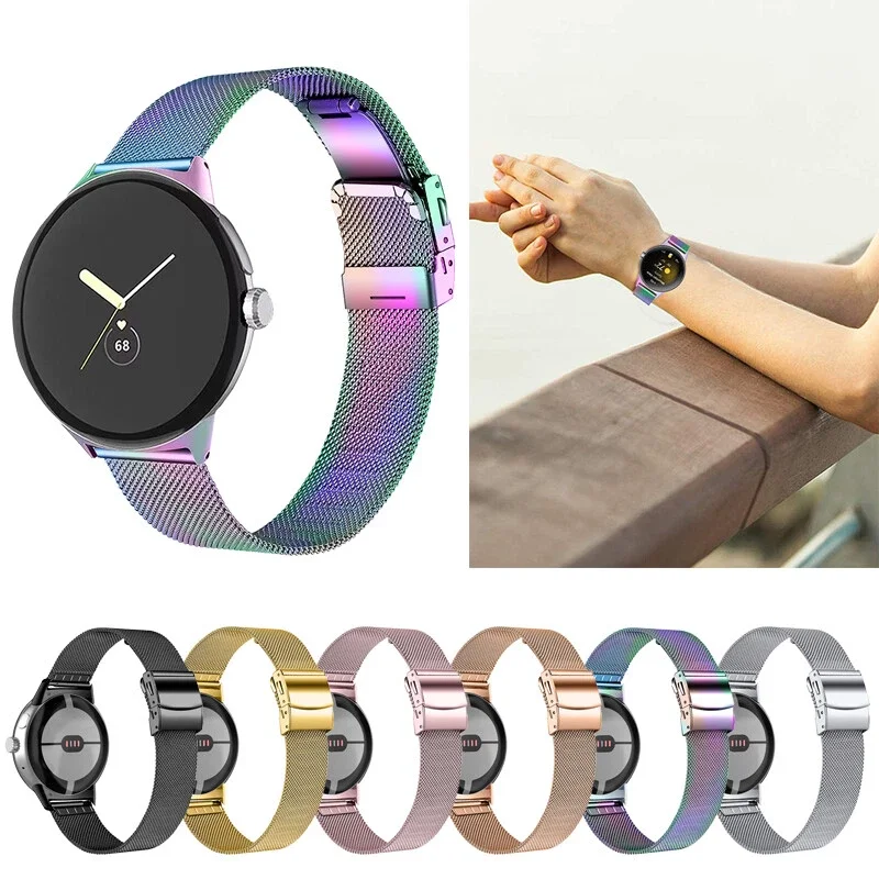 Фото Ремешок для Google Pixel Watch 2 1 3 41 мм, металлический браслет, аксессуары для часов, сменный ремешок для Pixel Watch 4. №1