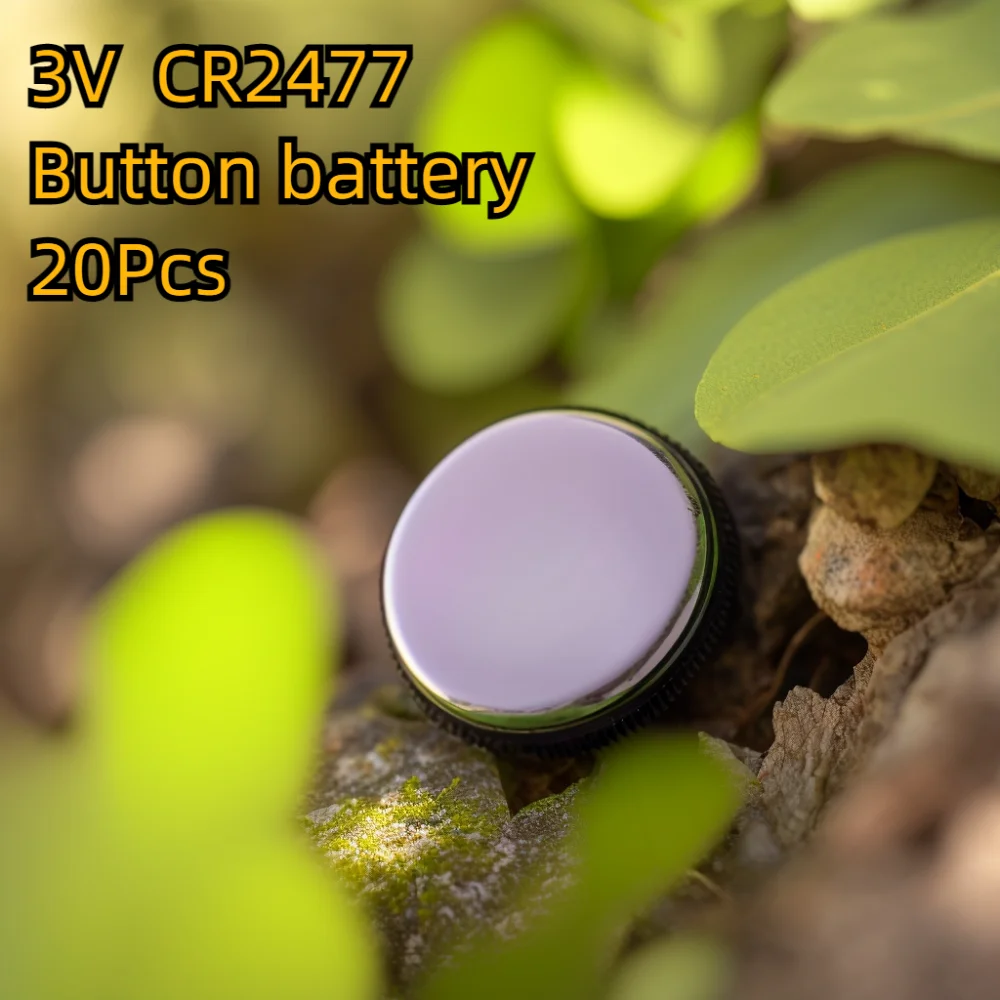 

SUYIJIA 20pcs/lot High Quality 3V CR2477 1000mAh Lithium Button Coin Battery for Watches Doorbell Hearing Aid Calculator