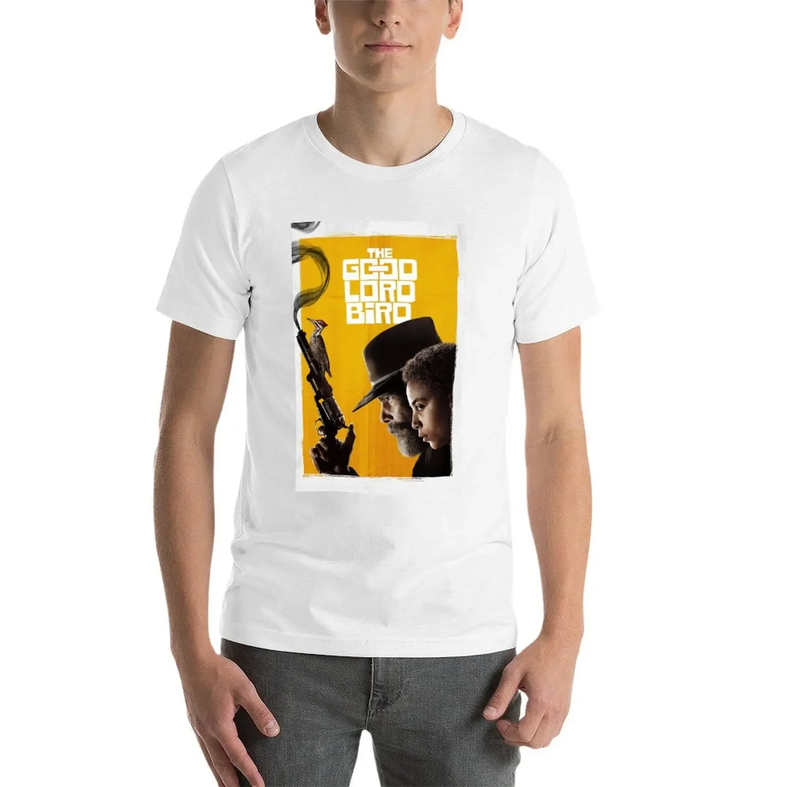 Футболка с плакатом Хороший лорд птица синяя архая одежда больших размеров