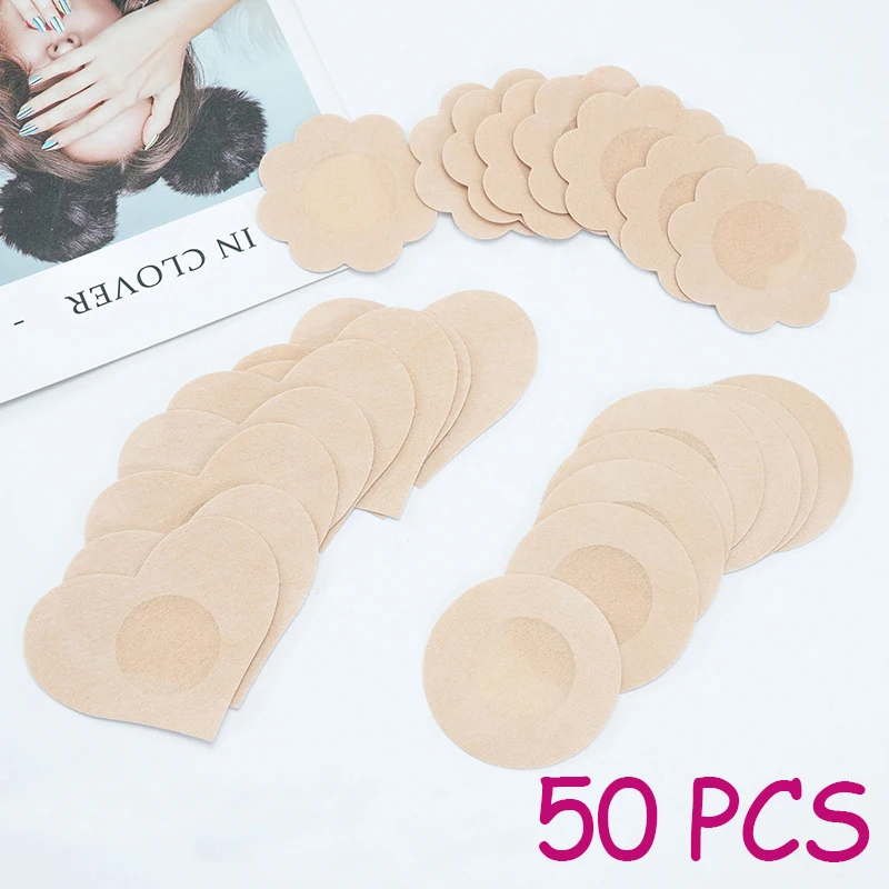 50 шт. женские невидимые клейкие накладки на грудь |