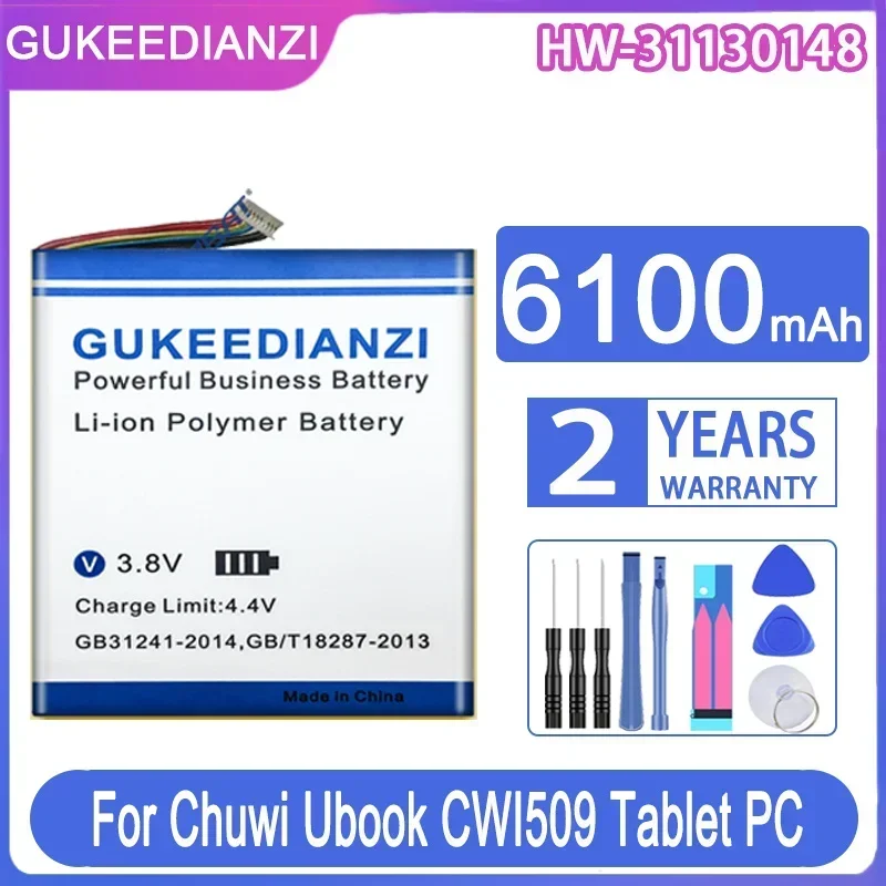 GUKEEDIANZI Сменный аккумулятор HW- 31130148 H- P 6100 мАч для Chuwi Ubook CWI509 7-проводная батарея