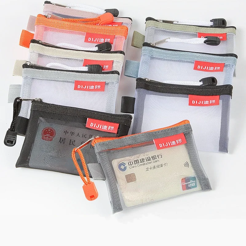 

Сетчатые мини-мешки для монет, сумки для хранения денег, наушников, данных, держатель для карт и карт в автобусе, сумка на молнии, портативные...