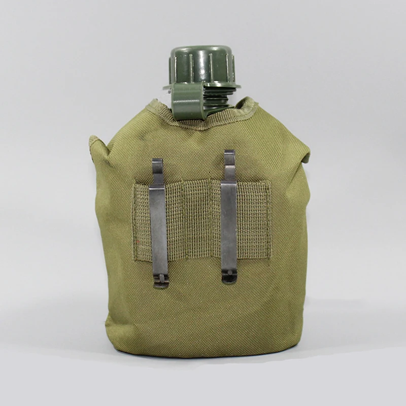 

Армейская бутылка для воды, алюминиевая кухонная чашка, 1 л, военная столовая, кемпинг, пеший туризм, чайник для выживания, посуда для улицы, ...