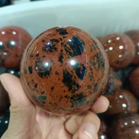natural red obsidian stone ball crystal with strong strength healing stone natural stones and minerals quartz stone