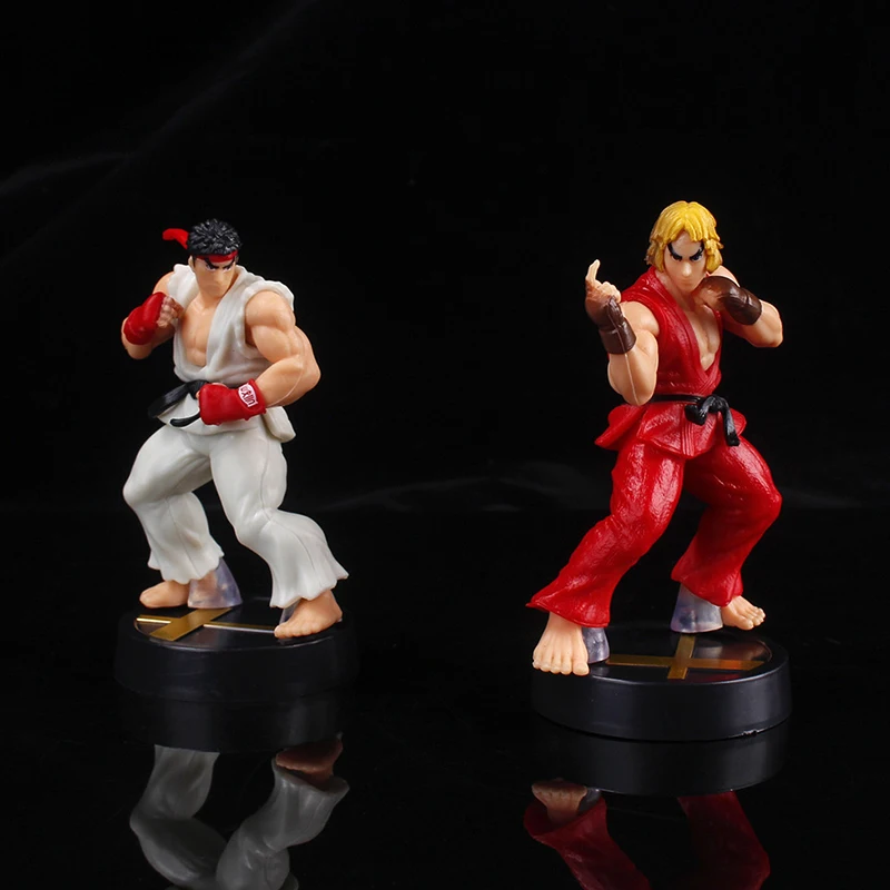 Pvc Toys 10cm Cute Street Fighter Game Dolls Room Decor Birthday Gift For Boys