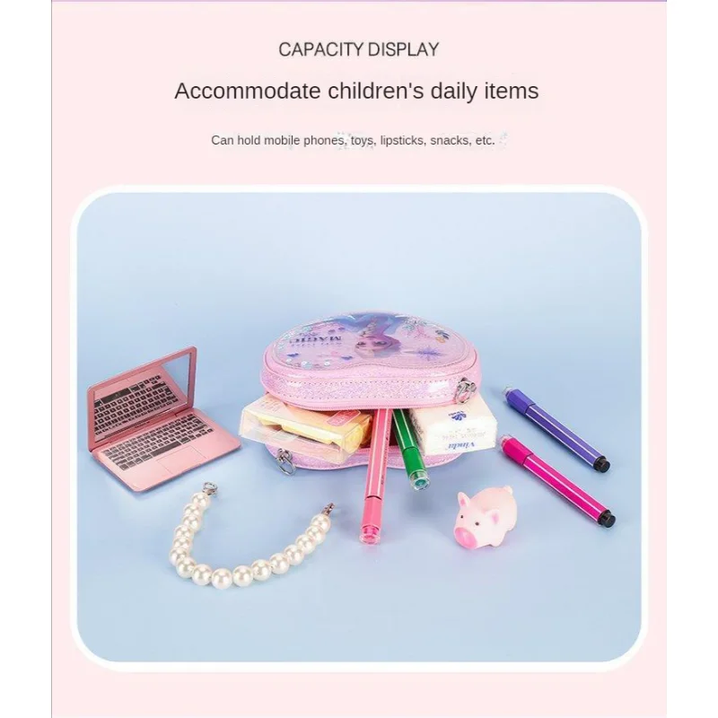 Disney Frozen Crossbody Bag for Girls Children's Waterproof Cute Cartoon Princess Elsa Shoulder Bag Purse Handbags Birthday Gift