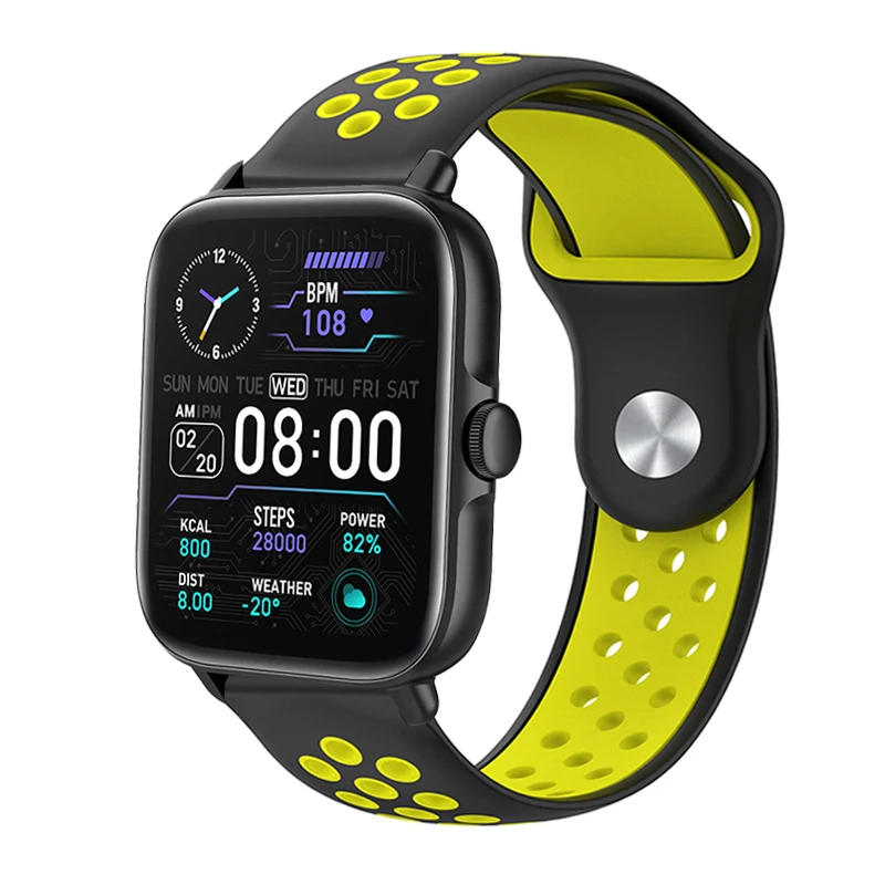 

20mm Silicone band For Xiaomi Colmi P28 Plus Smartwatch Strap For Colmi P8/Plus/GT/Pro/Mix/Max/SE/BR/P9/P10 Sport Watch Bracelet