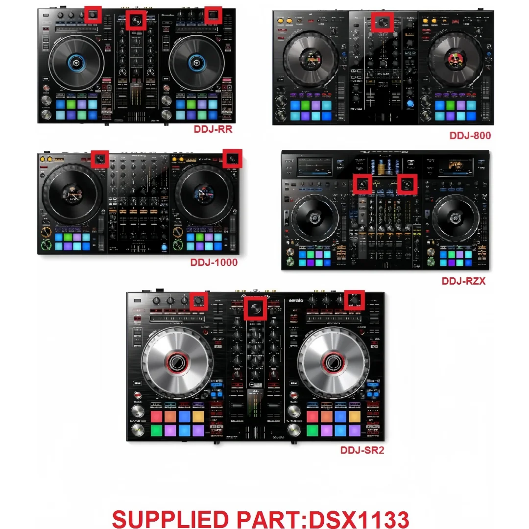 Фото Сменная ручка-селектор Curve Selector DSX1133 для контроллеров Pioneer DDJ-FLX10 REV5 REV7 DDJ-800 DDJ-1000 SRT (запчасти для DJ-контроллеров) №2