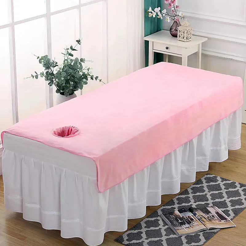 Плотное бархатное покрывало из кораллового флиса для салона красоты