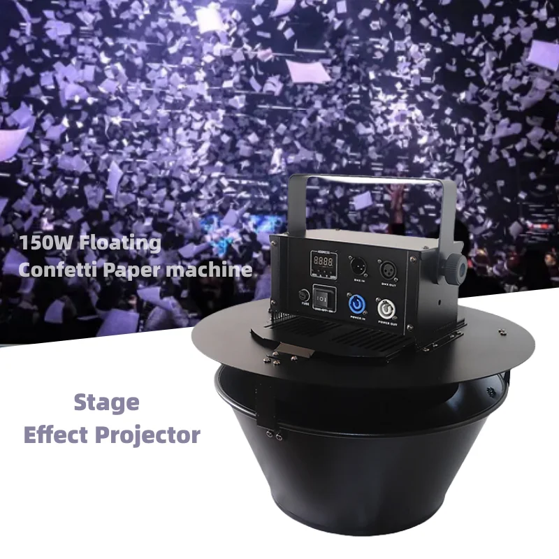 

Большая плавающая машина Dmx512 для нагнетателя бумажных лепестков, 150 Вт, с пультом дистанционного управления для выступлений на сцене, фотосессия, свадьба, Рождество