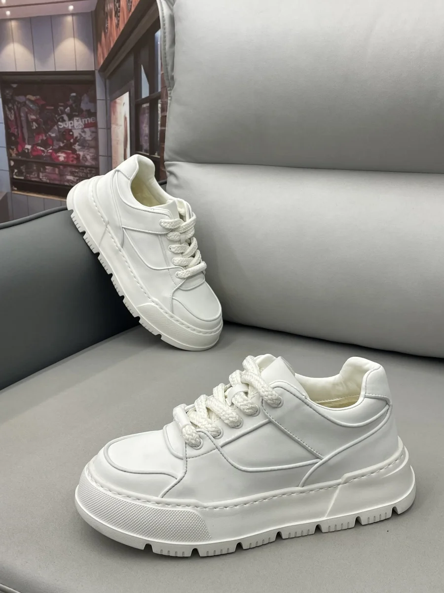 Ozhouzhan/Новая зимняя мужская обувь с низким берцем и кожаной поверхностью на