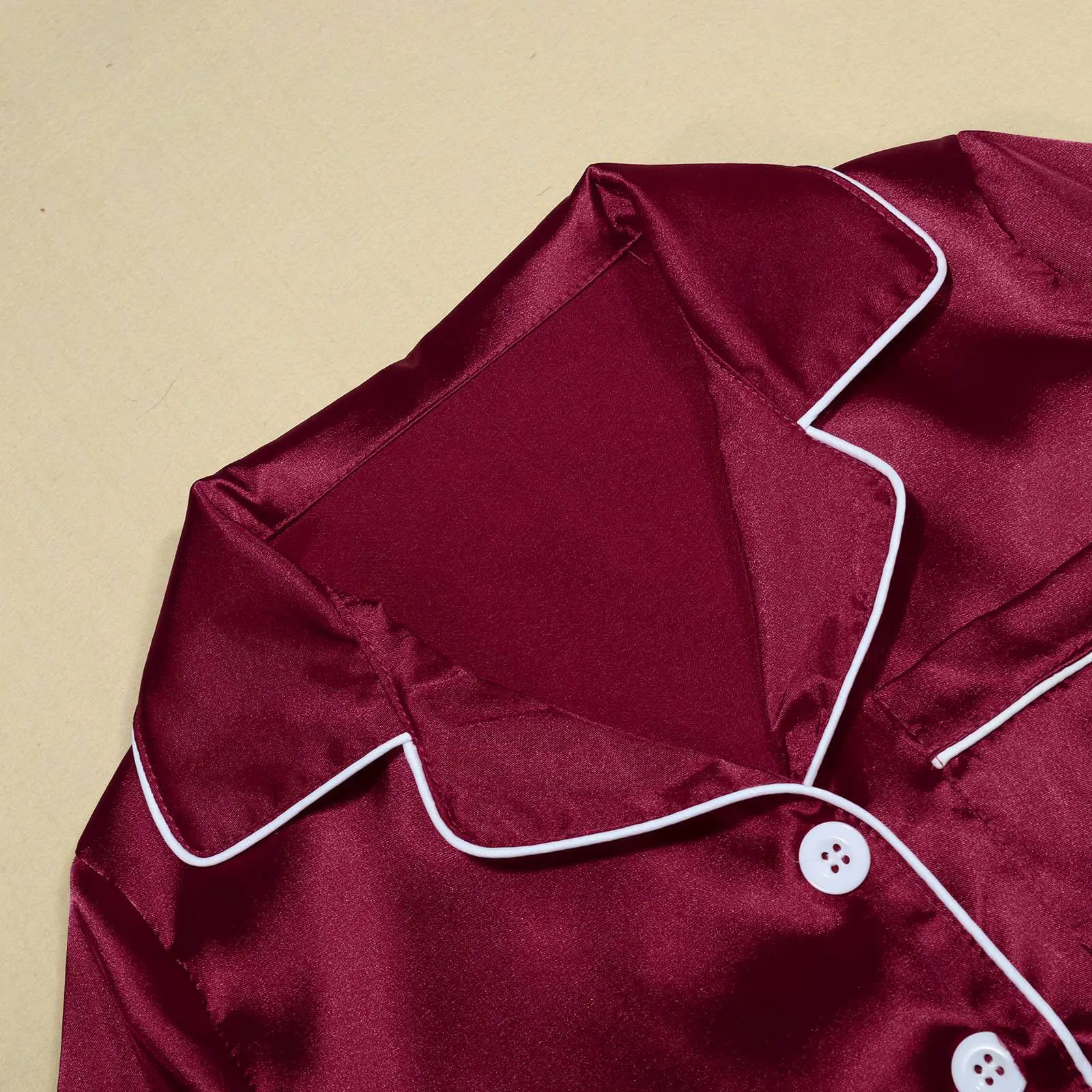 2024 атласные шелковые пижамные комплекты однотонные из 2 предметов одинаковые для