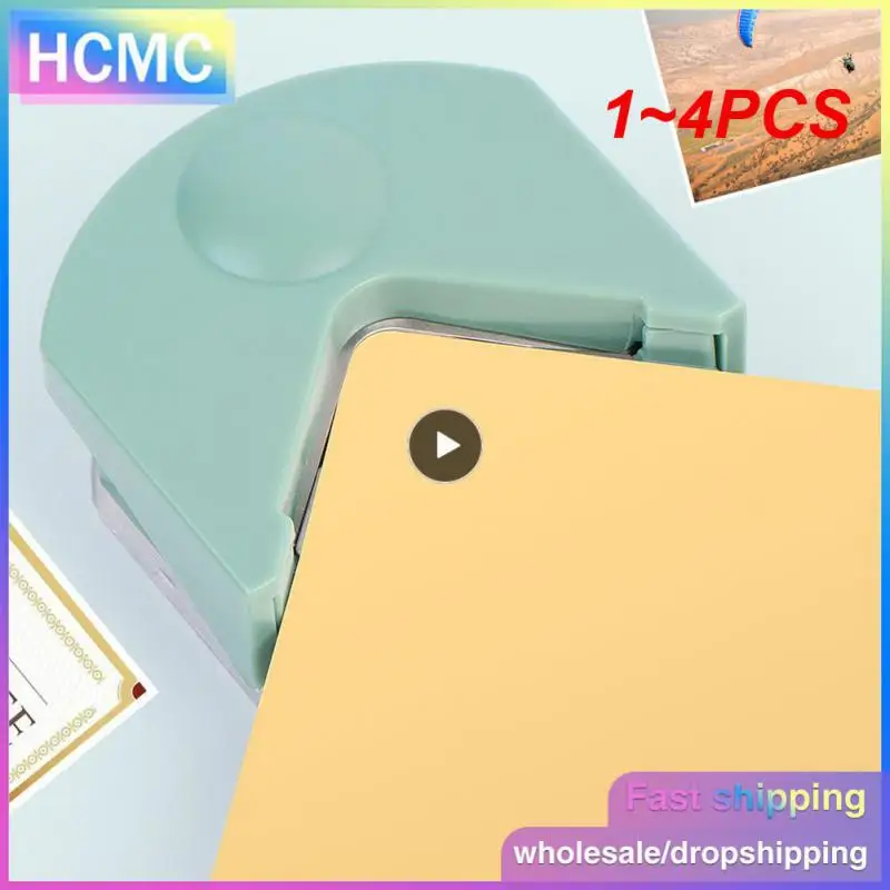 

1~4PCS Paper Cutting And Rounding Paper Cutter Corner Cutter Plastic PVC Film Business Card Chamferer Corner Cutter