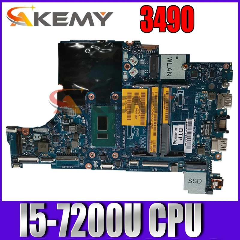 

Новинка 100%, материнская плата для dell 14 дюймов latitude 3490 SR2ZU I5-7200U 2,5 ГГц CN-09J1XM 09J1XM CAL50, системная плата протестирована нормально