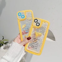 quicksand pearl cute cheese phone case for iphone xs max xr 11 12 13 pro max 7 8 plus shock proof phone back protective cover
