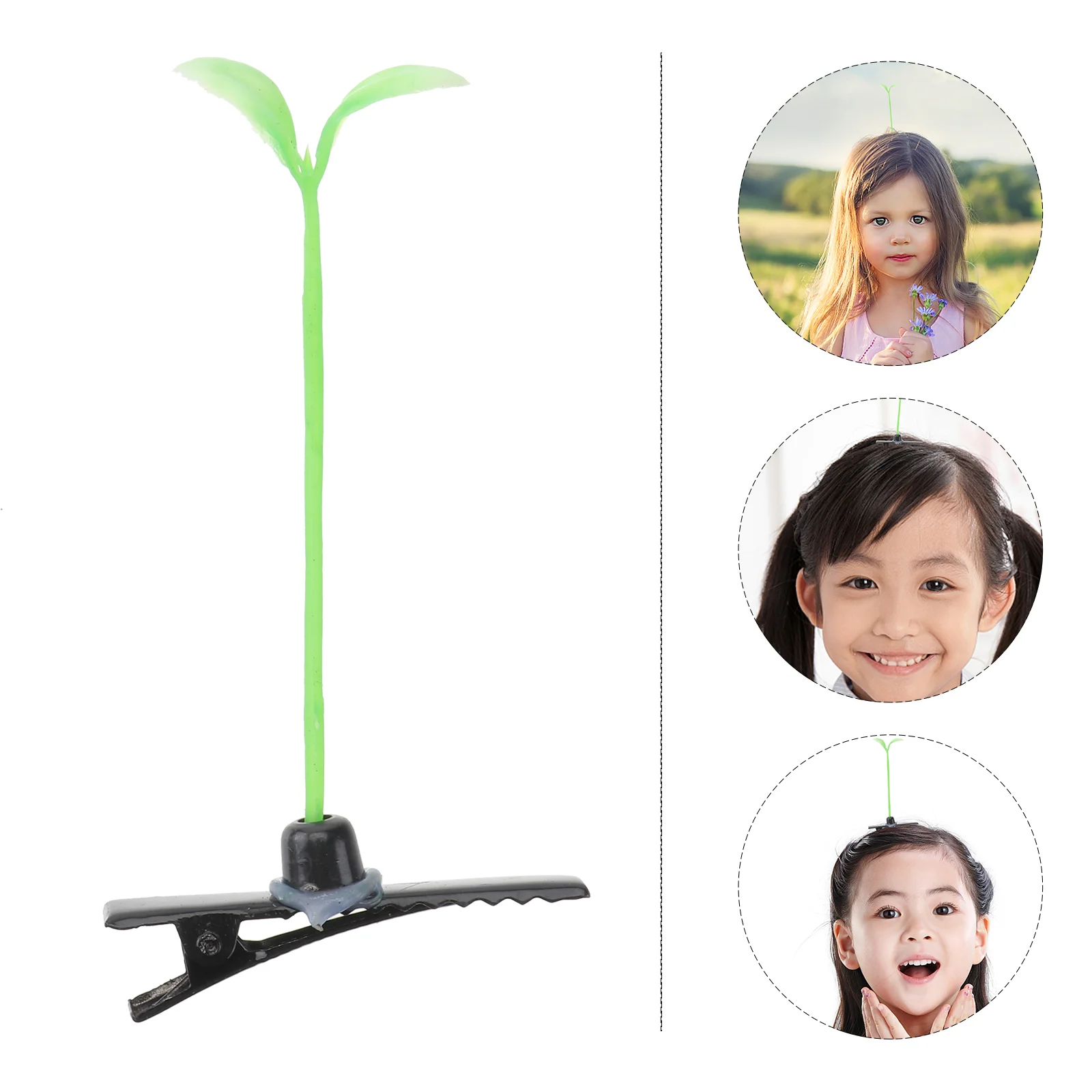 

Hair Sprout Clipclips Grass Women Bean Hairpin Barrette Pin Accessories Littlegirls Hairpins Barrettes Headband Leaf Pea