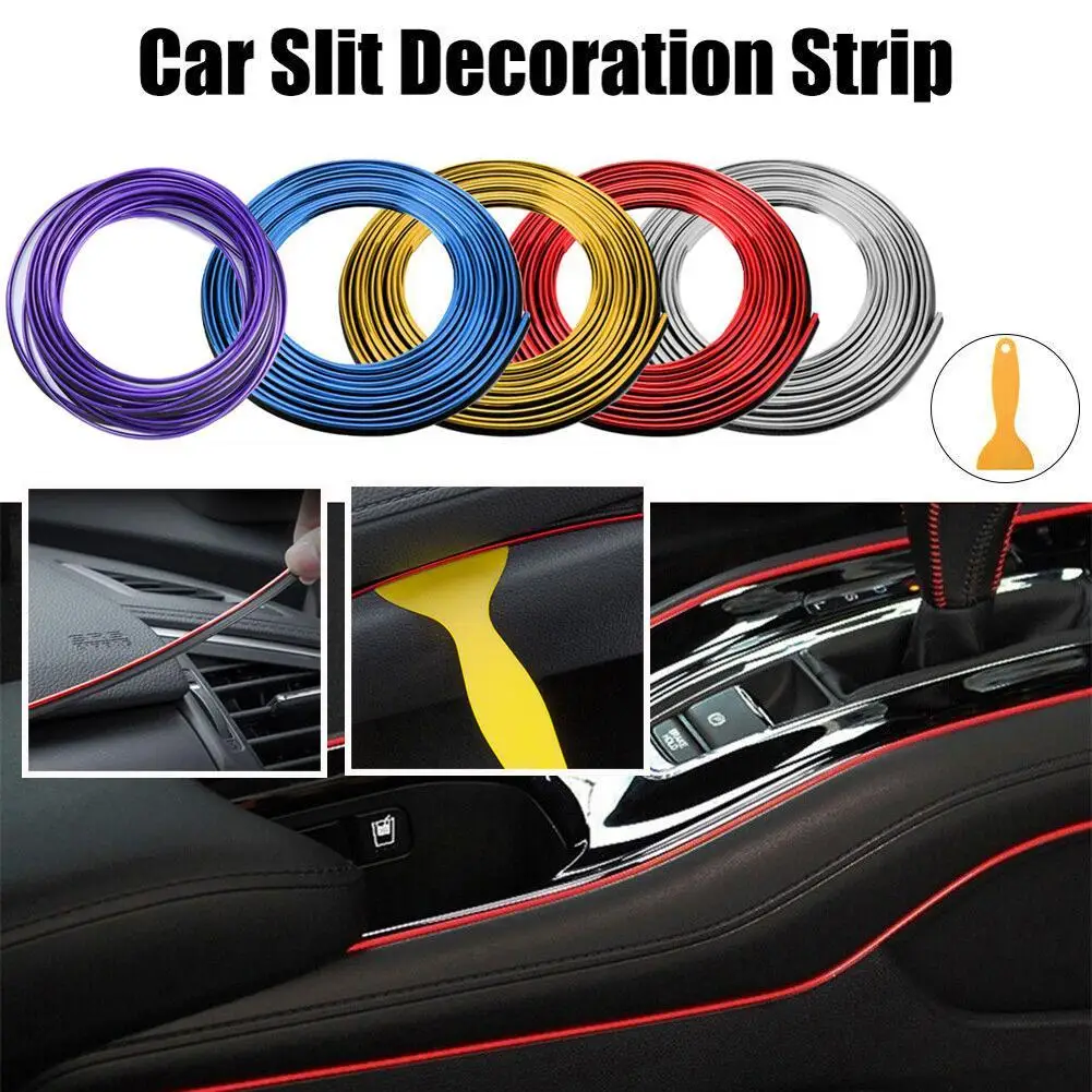 

1M Interior Moulding Car Styling Universal DIY Decoration Flexible Strips Trim Strips Trim Dashboard Door Car-styling Tools