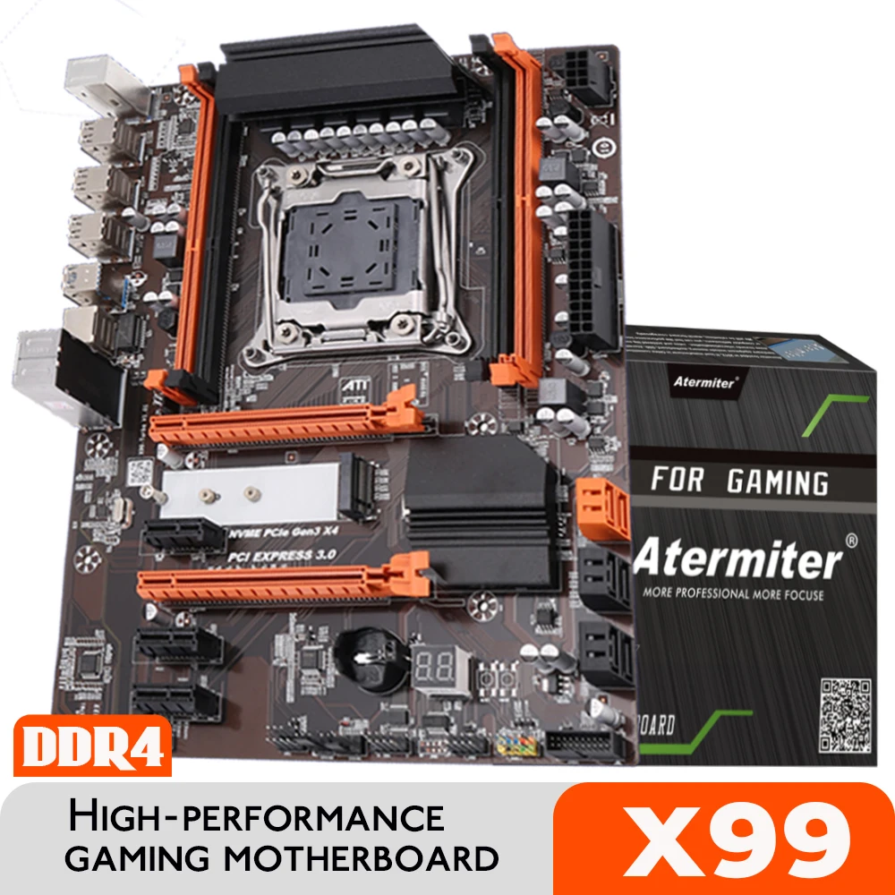 Комплект материнской платы Atermiter с LGA 2011-3 Xeon E5 2670 V3 ЦПУ процессор 32 Гб DDR4 3200 МГц REG Ecc