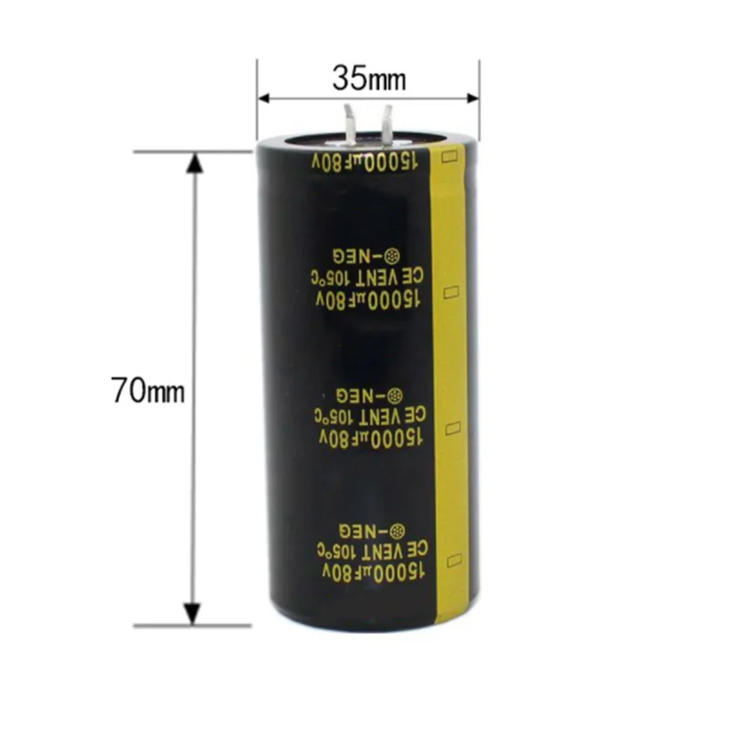 2 шт./партия алюминиевый электролитический конденсатор 15000 мкФ 50 в 63 80 100