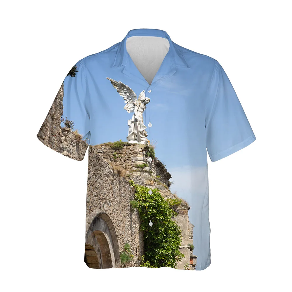 Jumeast 3D Printed New Hawaiian Shirts For Men Summer Gothic Streetwear Men's Short Sleeve Shirts Fashion Comfort Clothing Tops