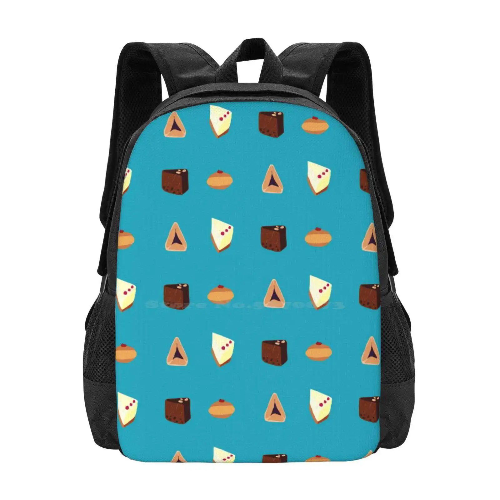 

Calendrical Cakes Hot Sale Backpack Fashion Bags Cakes Honey Cake Cheesecake Doughtnut Donut Hamantaschen Jewish Festival New