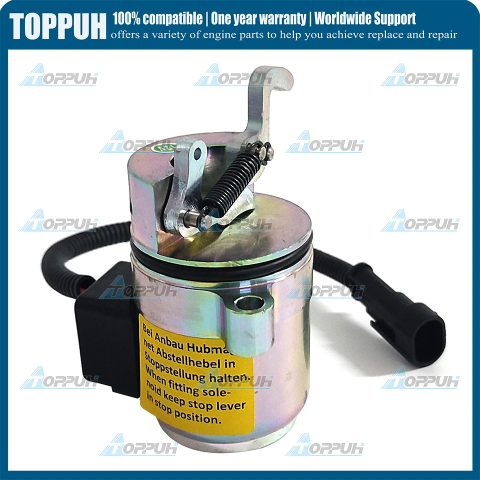 12В 04272956 Соленоид отключения топлива 0427 2956 12 В для Deutz BF4M2011 BF4M2012 F2L2011 BF3L2011 0427-2956 04287583