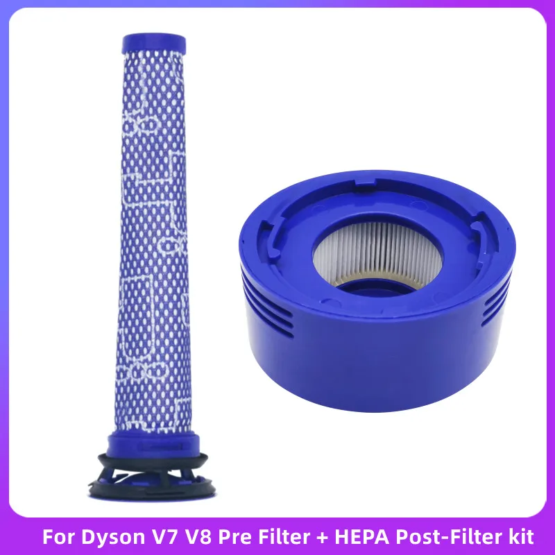 Pre Filter + HEPA Post-Filter kit for Dyson V7 V8 Vacuum Rep