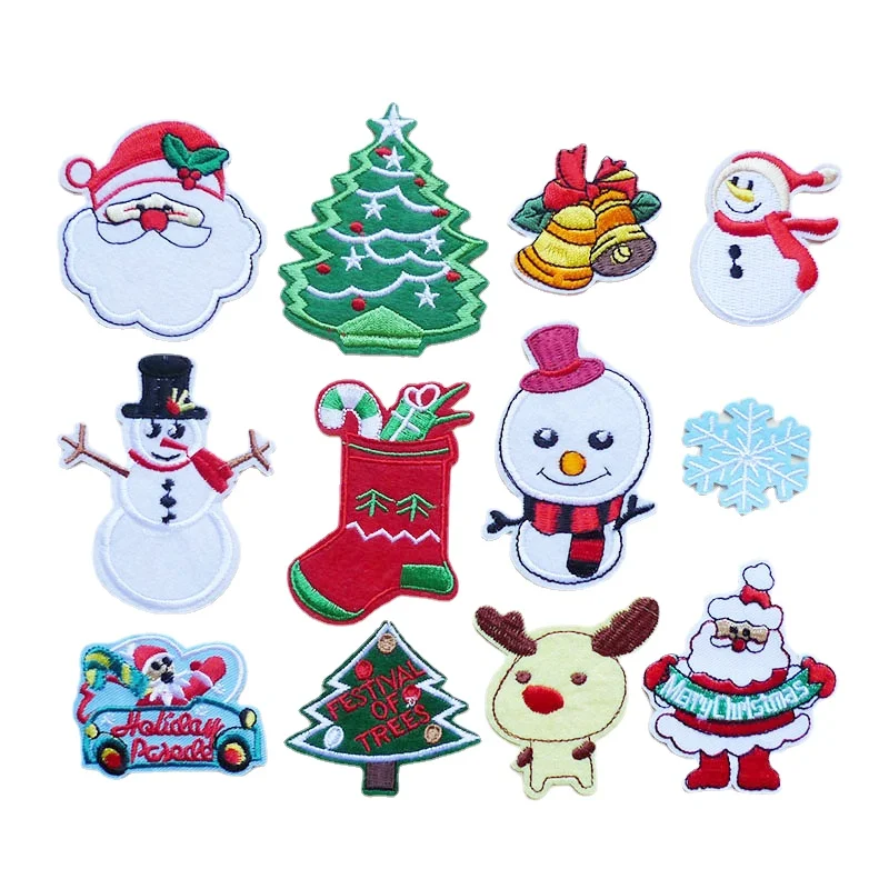 

10 Pcs Lovely Non-woven Fabric Christmas Tree Applique Patches DIY Craft Decoration Handmade Applique Christmas Home Decorations