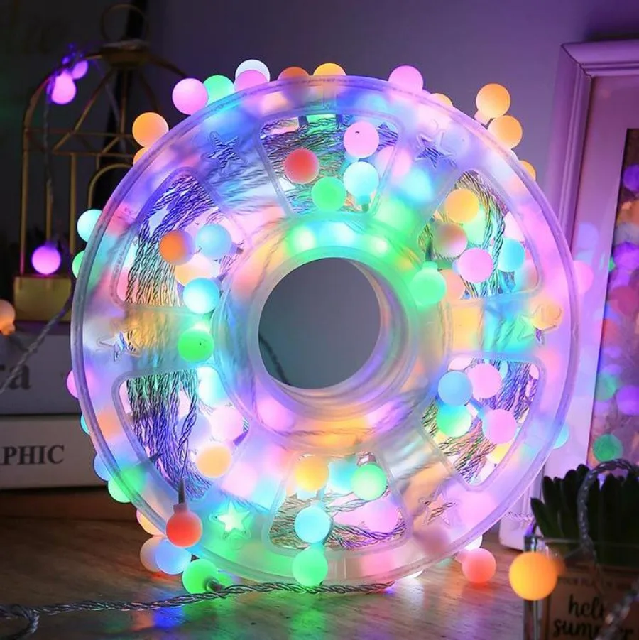 Светодиодный 50 м мигающие огни гирлянды Звездные декоративные Рождественская