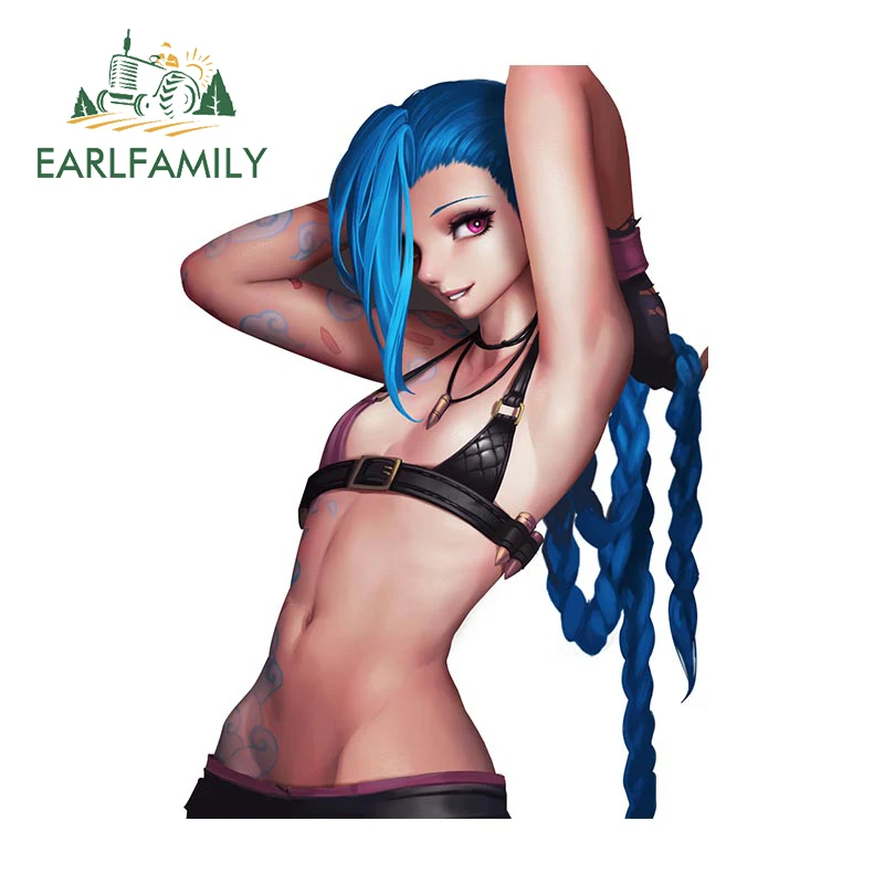 EARLFAMILY 13 см x 9 1 для Jinx LoL наклейки на машину кемпера забавные аниме виниловые
