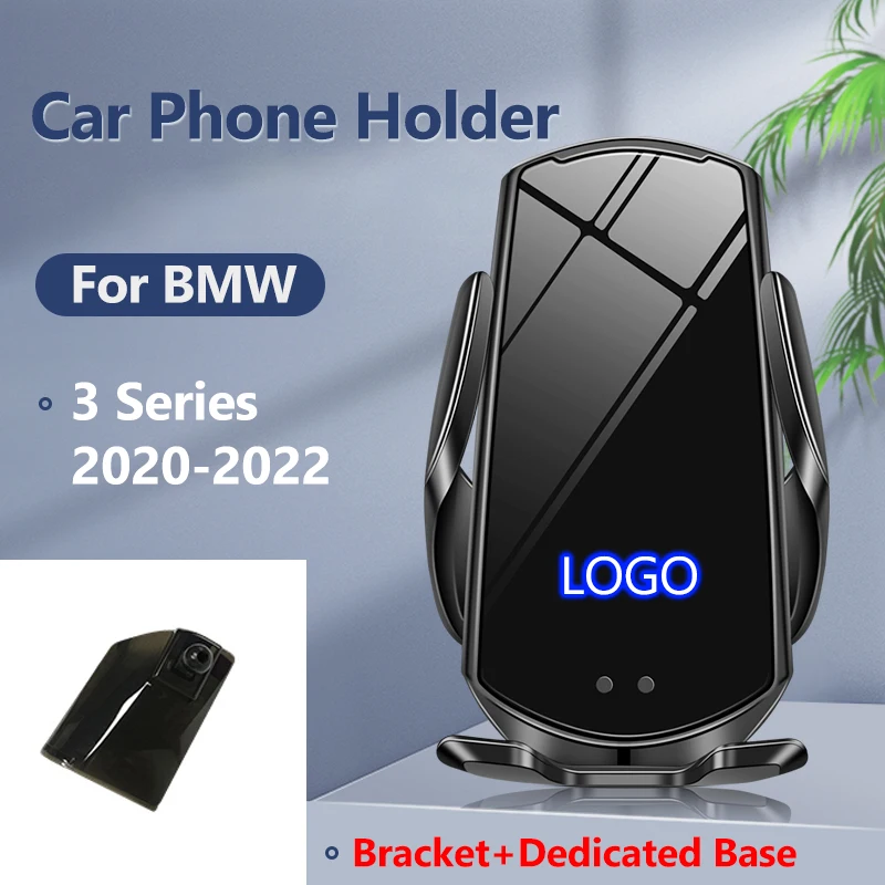 

Автомобильный держатель для телефона для BMW 3 серии F34 F35 2020-2022 15 Вт QI беспроводной зарядный кронштейн специальное основание Простые в устано...