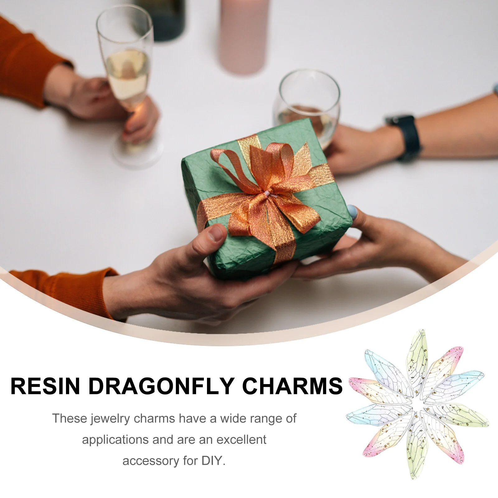 10 Pcs Charm Bracelets Decorate Necklace Charms Pendants Resin Braclet Jewelry Making