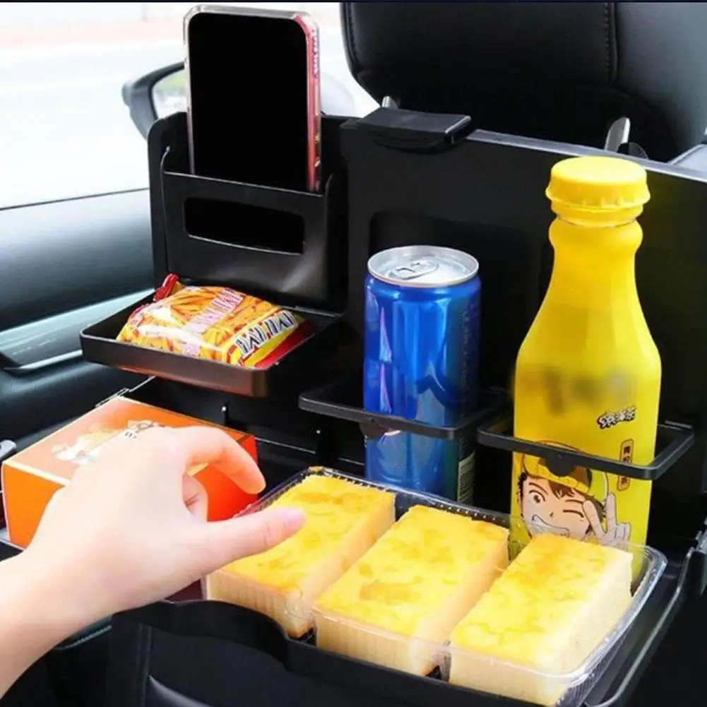 

Universal Car Back Seat Tray Table Car Rear Seat Organizer With Folding Table For Food Laptop Foldable Tray Travel Storage Bag