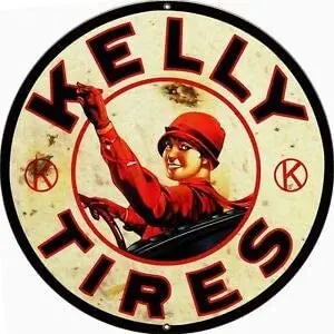 

Kelly Tires Round Metal Tin Sign Suitable for Home and Kitchen Bar Cafe Garage Wall Decor Retro Vintage 12 X 12 Inch
